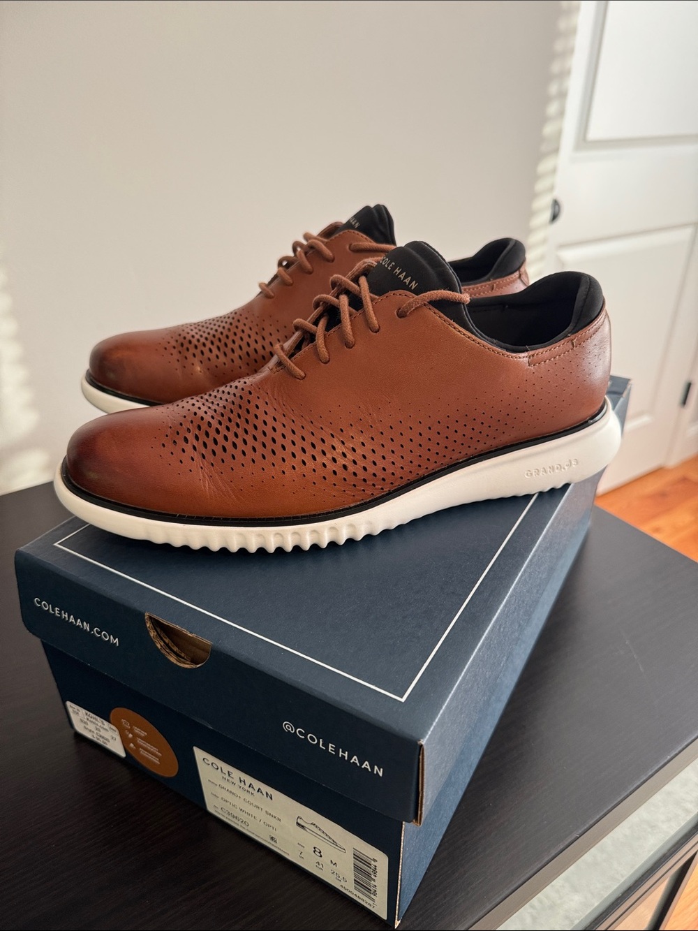 Cole Haan Men's 2. ZEROGRAND Laser Wingtip Oxfords - Casual Dress Shoes